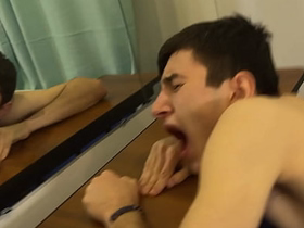 Cute twink wrestlers got horny via training and fucked right surpassing the floor - finished concerning the guy's mouth asian gay sex full videos