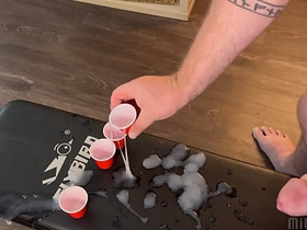 Frat Bro Fills Shooter Cups With Discontinue a Dozen Ropes of Cum asian old men gay sex videos
