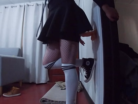 chico con mini falda comienza como principiante al fisting anal y introduce sus nuevos dildos grandes asian gay sex public videos