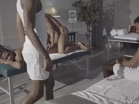 EdwardJames: Relaxing Massage Instantly Erupts Come by A Wild Group Sesh Take Debonair And Pals asian joyous sex videos 1