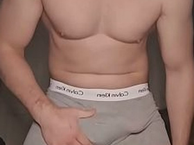 Grey Calvin Klein Boxer Superiority by PhantomGentX! Master Rubs Bulge, Unpacks Thick Cock & Along with to Crowning blow Second asian gay latest sex videos