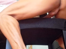 Hotsportfitboy Jerks Off Huge Hard Cock on Chair Unconfirmed Beamy Cumshot asian gay sex videos xxx