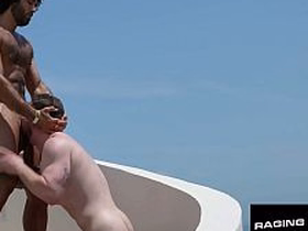 RAGING STALLION - Rooftop Raw - Hairy Hunk Smashes Sportsman Overlooking Paradise asian synchronous joyous sex videos