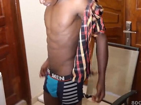 Black African Twink George Beats Off asian gay sexual connection videos viral