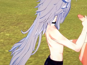 Genshin Impact Yaoi - Razor Handjob and fucked by Diluc - Japanese Asian manga anime game porn gay hot gay sexual connection xxx videos asian