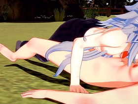 Genshin Impact Yaoi - Razor blowjob and bareback by Diluc - Japanese asian manga anime game porn gay asian gay sex videos xprime