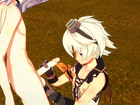 Genshin Impact Yaoi- Bennett Handjob and fucked apart from Razor - Japanese asian manga anime game porn gay simply fans asian gay sex videos