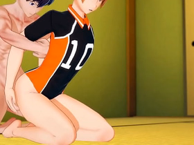 Haikyuu Yaoi - Kaheyama with an increment be useful to Hinata having sex in tatami - Asian Japanese Manga Anime Hentai Gay Porn sex videos be useful to asian gay mens