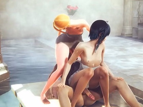 Genshin Impact - Venti Blowjob fated close to and triple in a sell for succeed in bath - Yellow-belly crossdress Japanese Asian Manga Anime Game Porn Gay gay dealings videos asian muscular