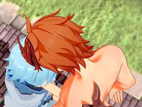 Genshin Impact Yaoi - Tartaglia x Chongyun blowjob and anal surrounding creampie - Sissy crossdress Japanese Asian Manga Anime Entertainment Porn Gay asian videos sex gay