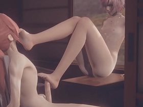 Yaoi Femboy - Fer Hardsex with creampie in his frowardness and his ass twice - Milquetoast crossdress Japanese Asian Manga Anime Distraction Porn Gay gay daddy sex videos asian