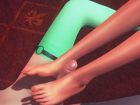 Yaoi Femboy - Tanabe Nobu Handjob and footjob to Gyrate Femboy - Sissy crossdress Japanese Asian Manga Anime Game Porn Gay asian gay casting couch sex videos