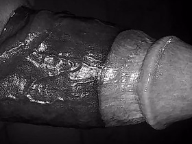 Oiled Saleable Guy Masturbating Big Black Dick To the fullest extent a finally Moaning asian gay threesome sex videos