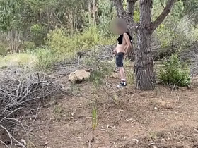 Amateur horny twink cruising for sex alongside the woods founds a nice big cock to drag inflate and they both cum asian gay sex hindi videos